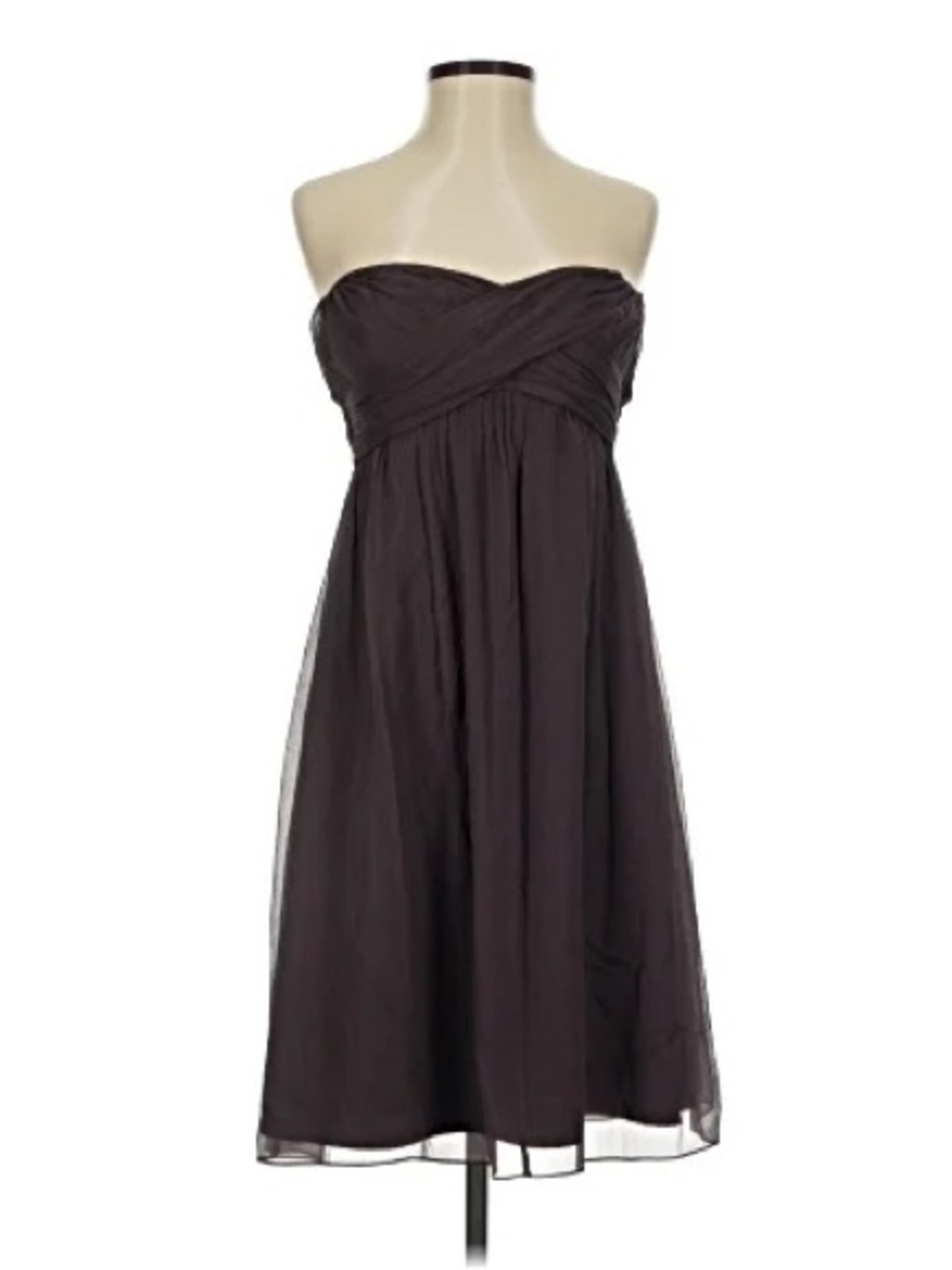 J. Crew Silk Blend Strapless Mini Dress Size 0 Petite